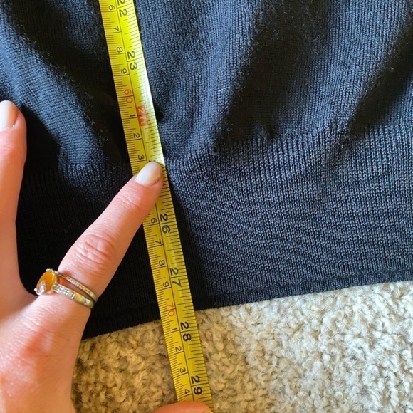 Peter Millar Men’s Black Merino Wool Autumn Crest V-Neck Size L - Picture 4 of 7